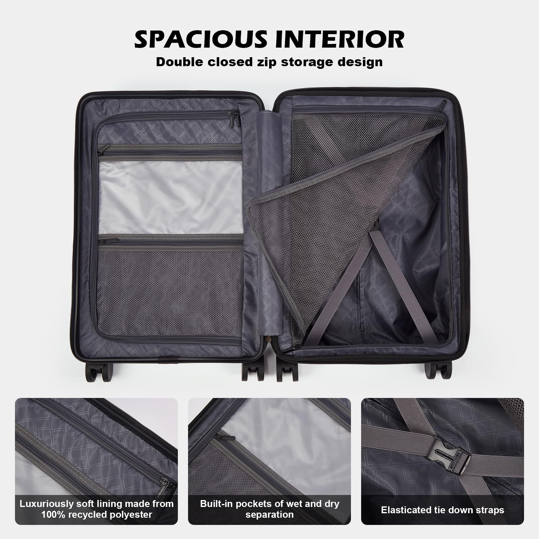TravelMate – Suitcase with USB & Front Lid