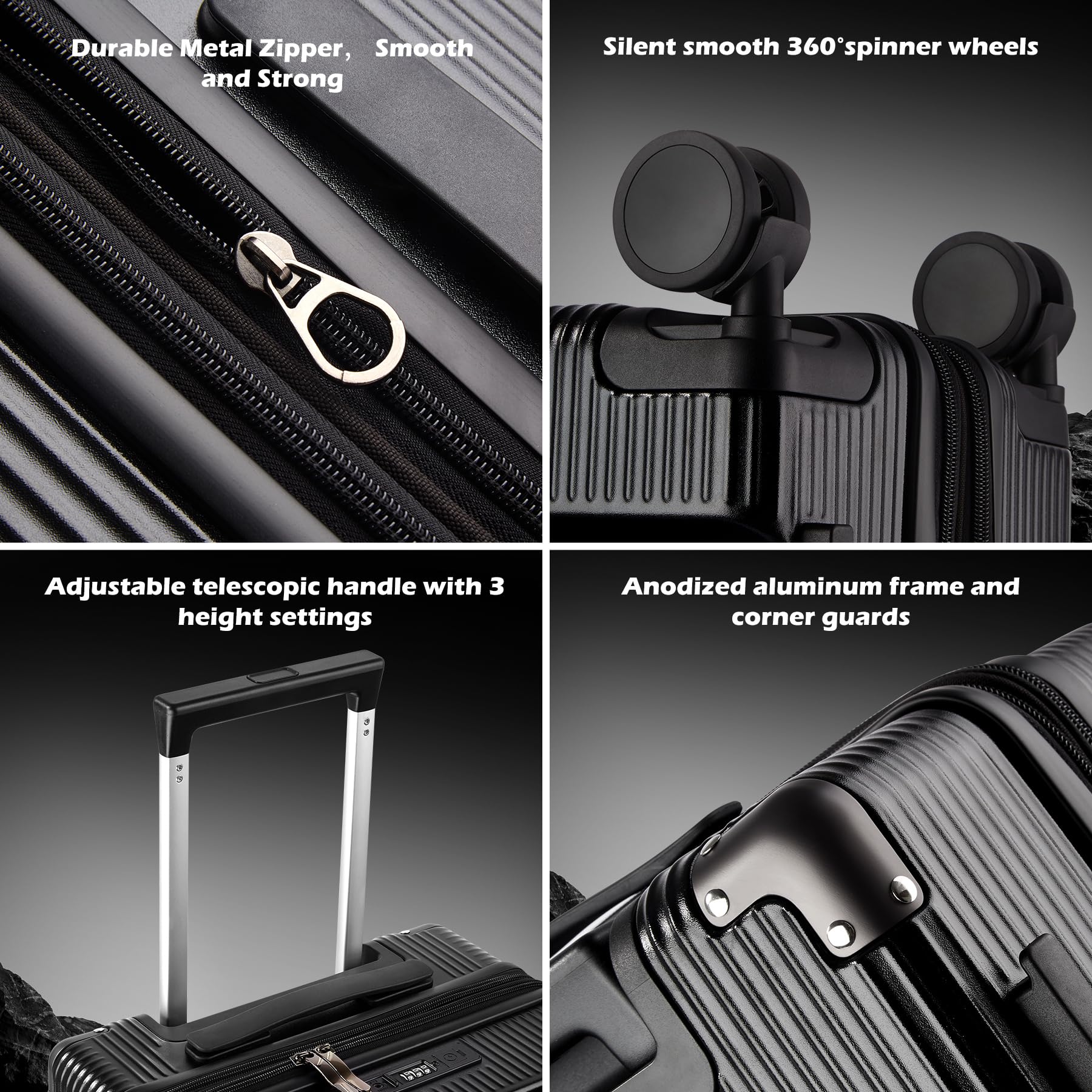 TravelMate – Suitcase with USB & Front Lid